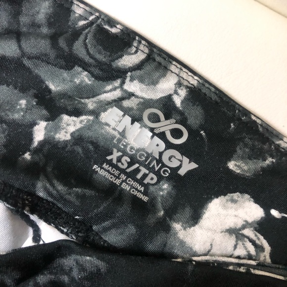 UP Floral Workout Sport Energy Leggings - Picture 4 of 4